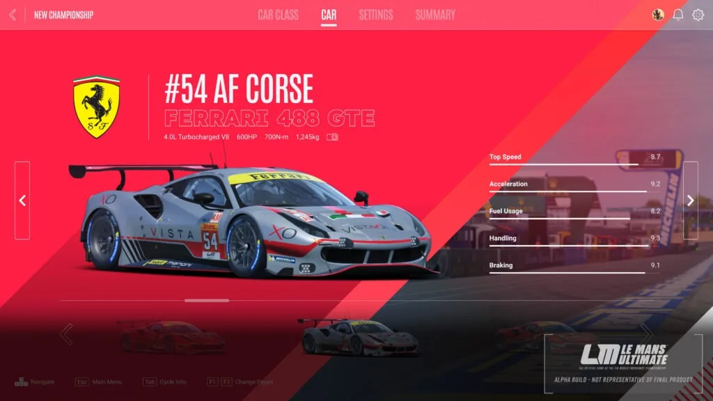 Le mans ultimate voitures