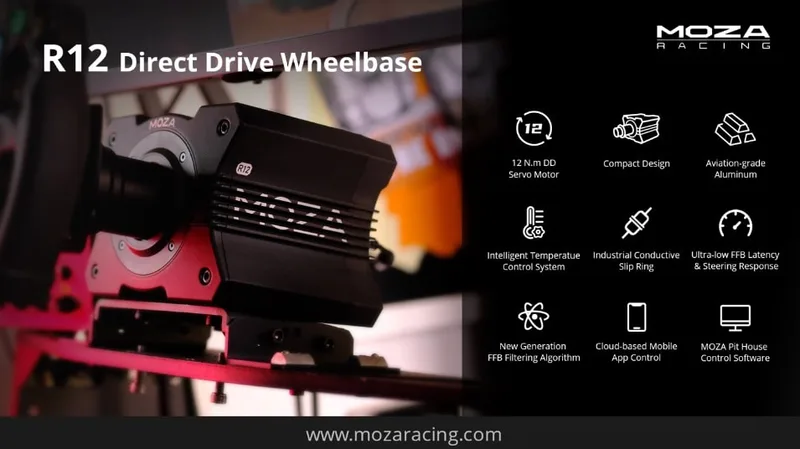 Moza R12 caractéristiques
