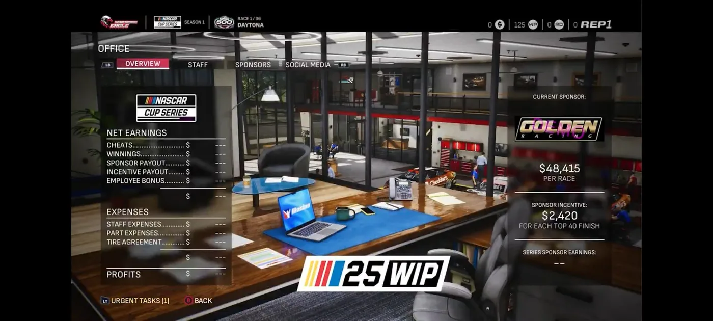 NASCAR 25 CARRIERE